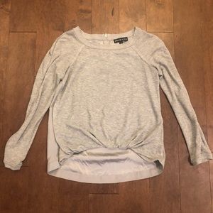 Elizabeth and James hi-low long sleeve top silk